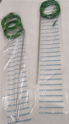 2 Green Plug Thermocouple Sensors Exported To Croatia: Standardized Packaging...