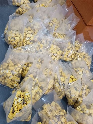 5,000 Mini K-Type Thermocouple Plugs Exported To Slovakia: Bulk Bag Packaging...
